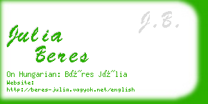 julia beres business card